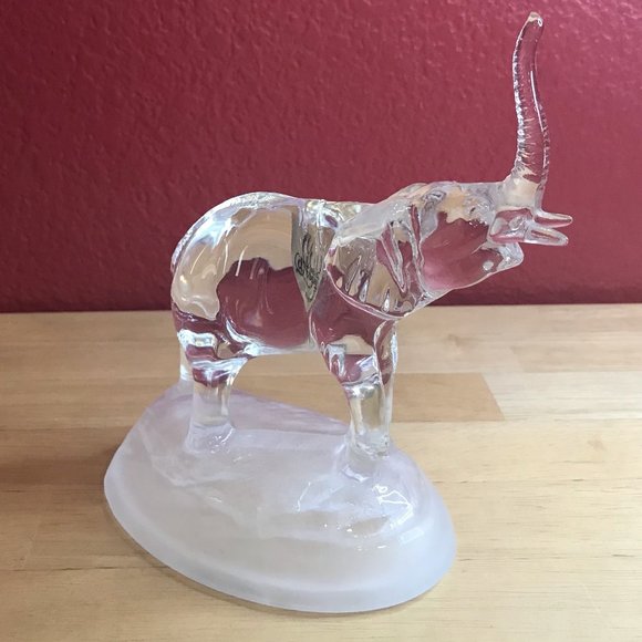 Accents Cristal Darques Elephant 24 Lead Crystal Figurine Made In